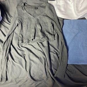 Long sleeve crop top, from shein size medium